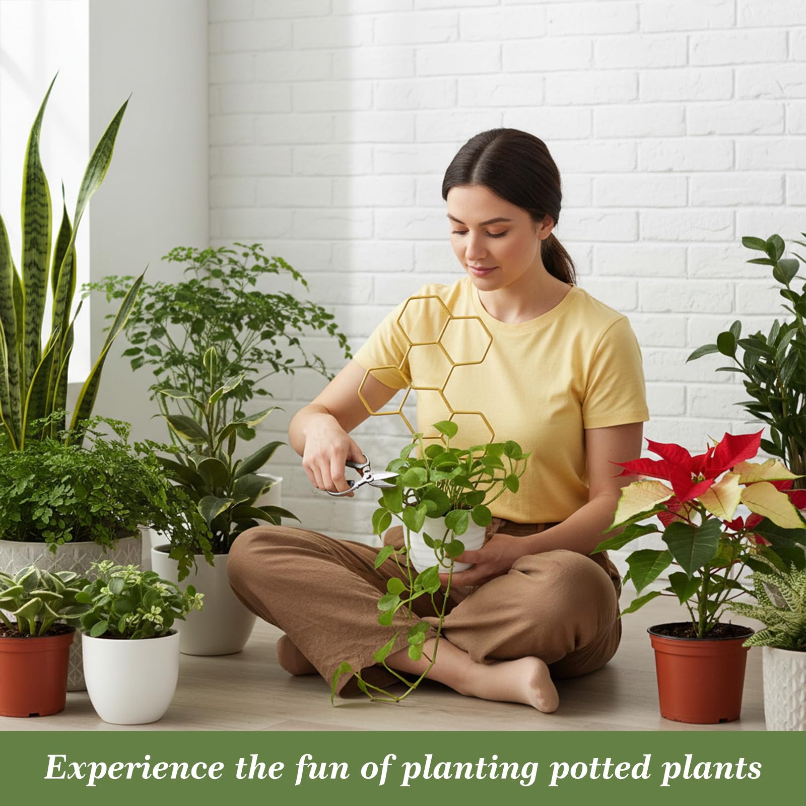 PEOVLVN easy-install plant support requires no tools for setup.