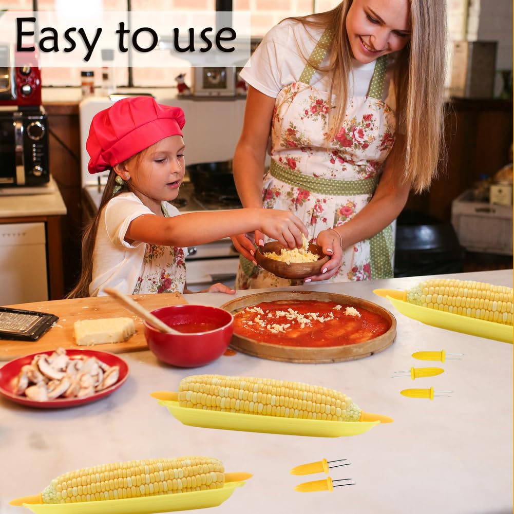 PEOUWNES corn holders with stainless pins resist rust and simplify cleanup