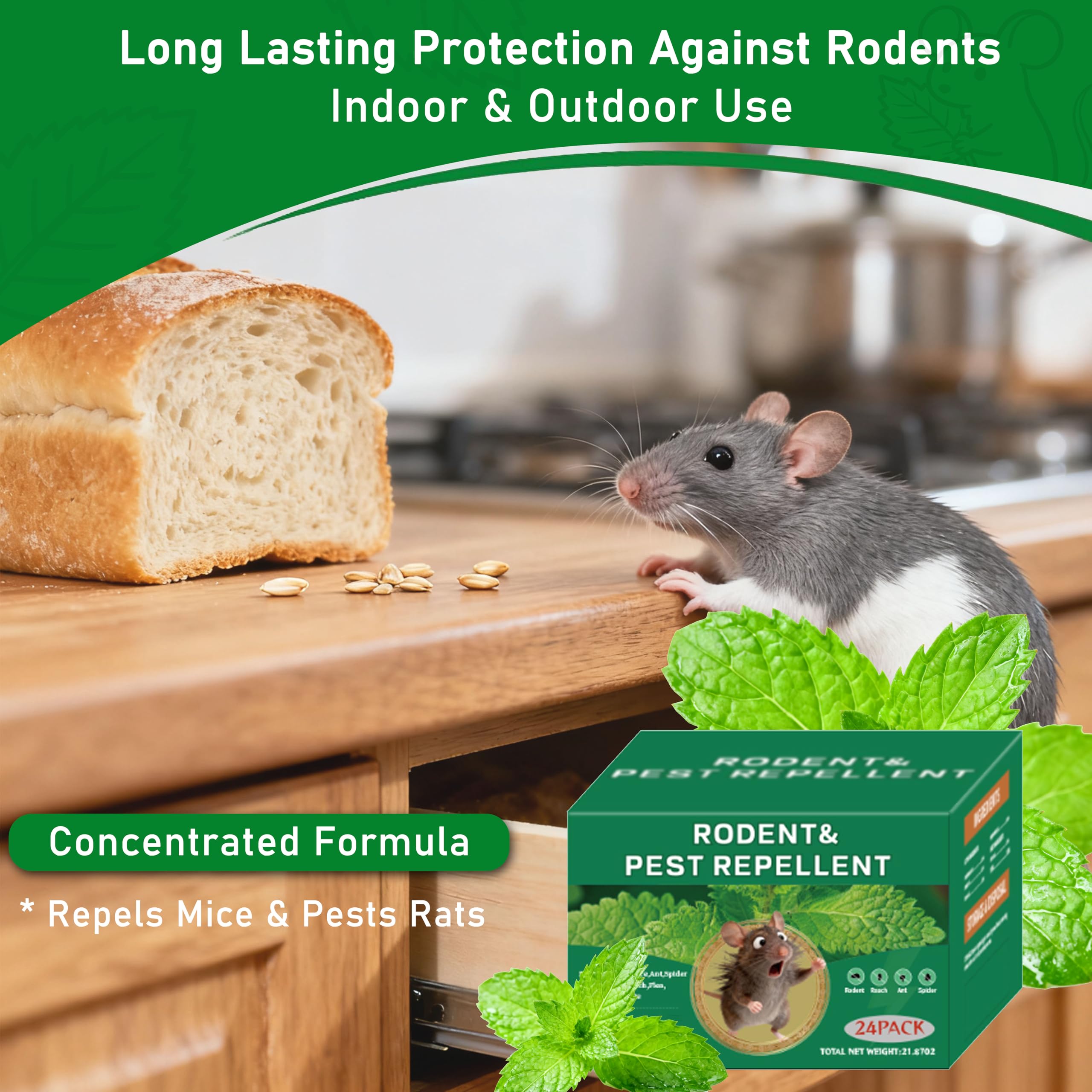 Peppermint Mice Repellent Ball garden use provides humane deterrence outdoors.