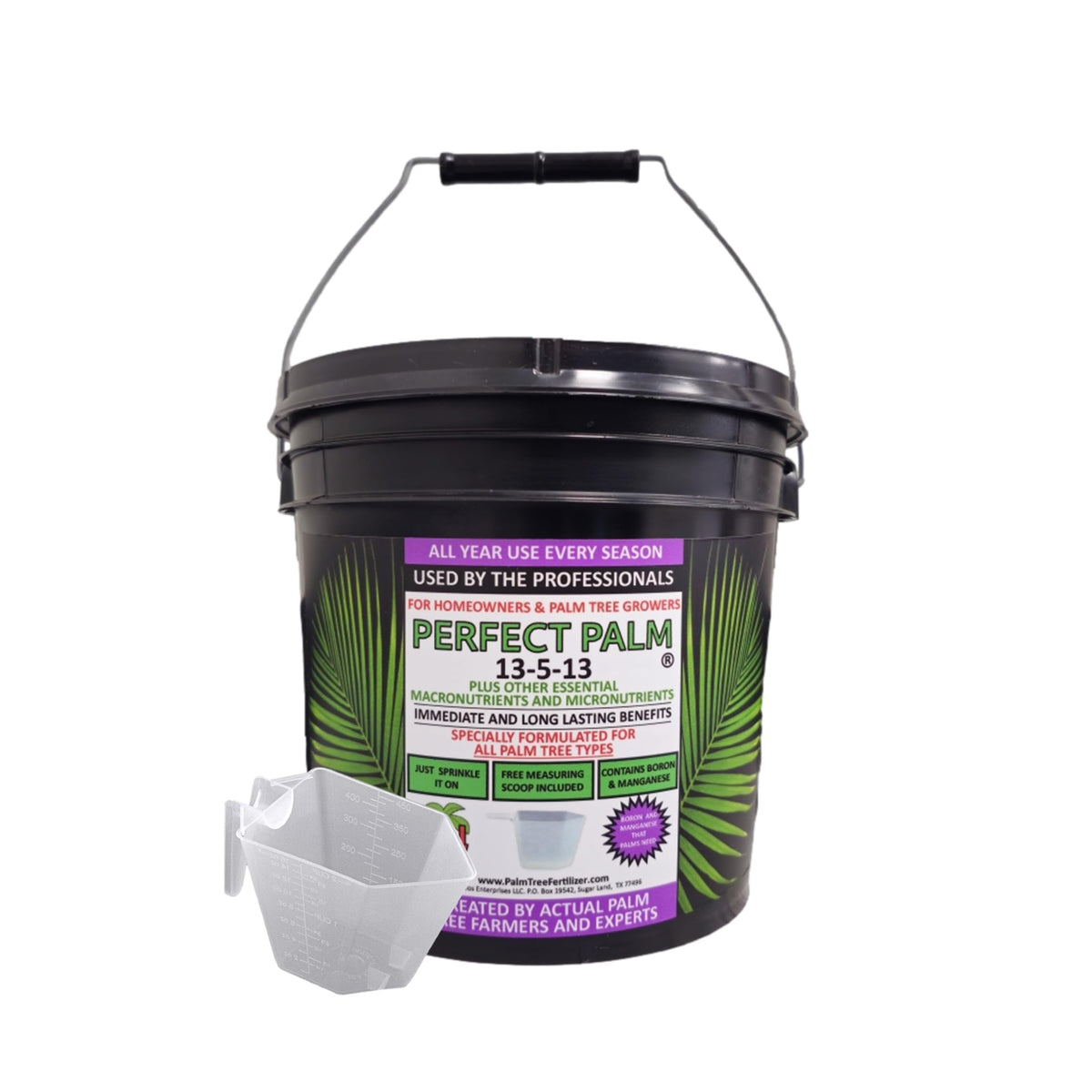Perfect Palm 7 lb palm fertilizer bag—durable packaging for palm care