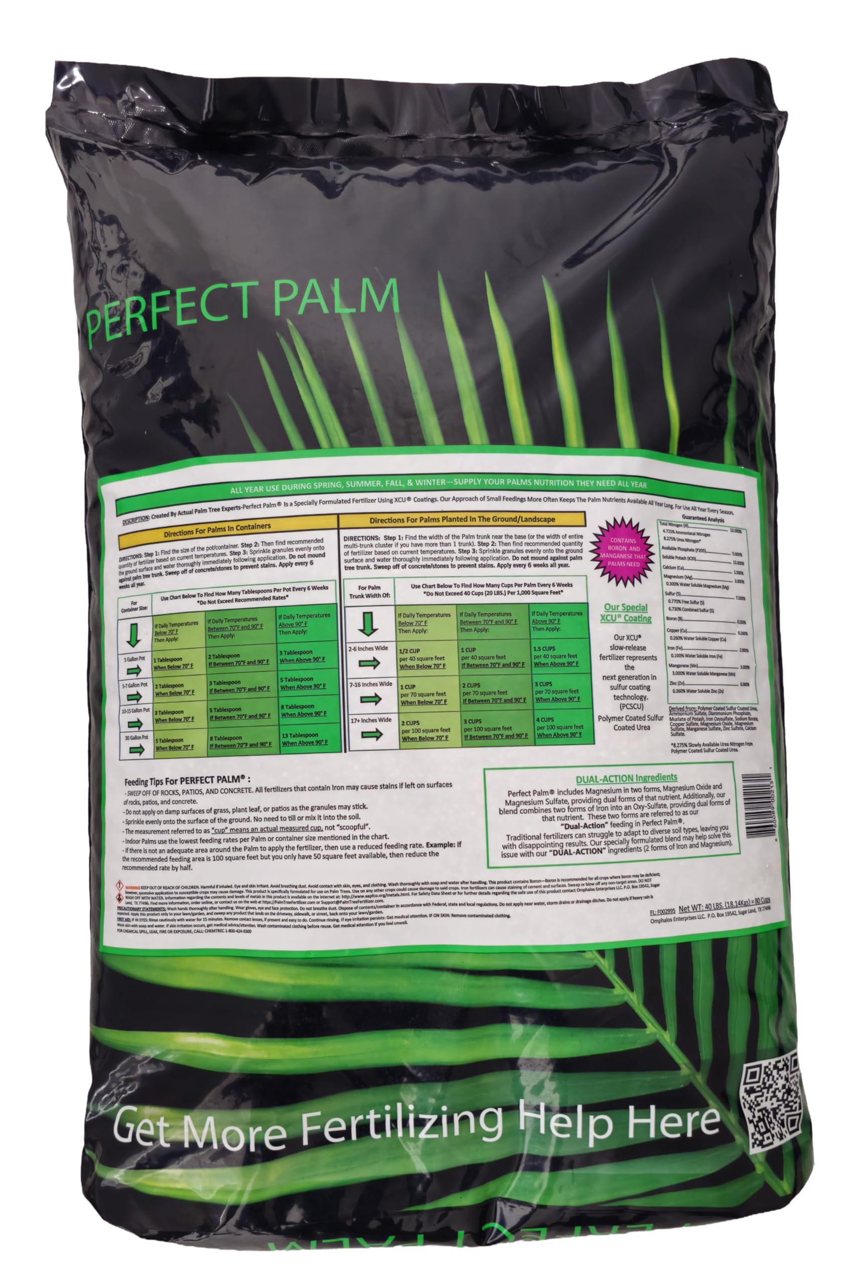 Perfect Palm easy-to-carry refill pail supports portable, cost-saving palm maintenance.