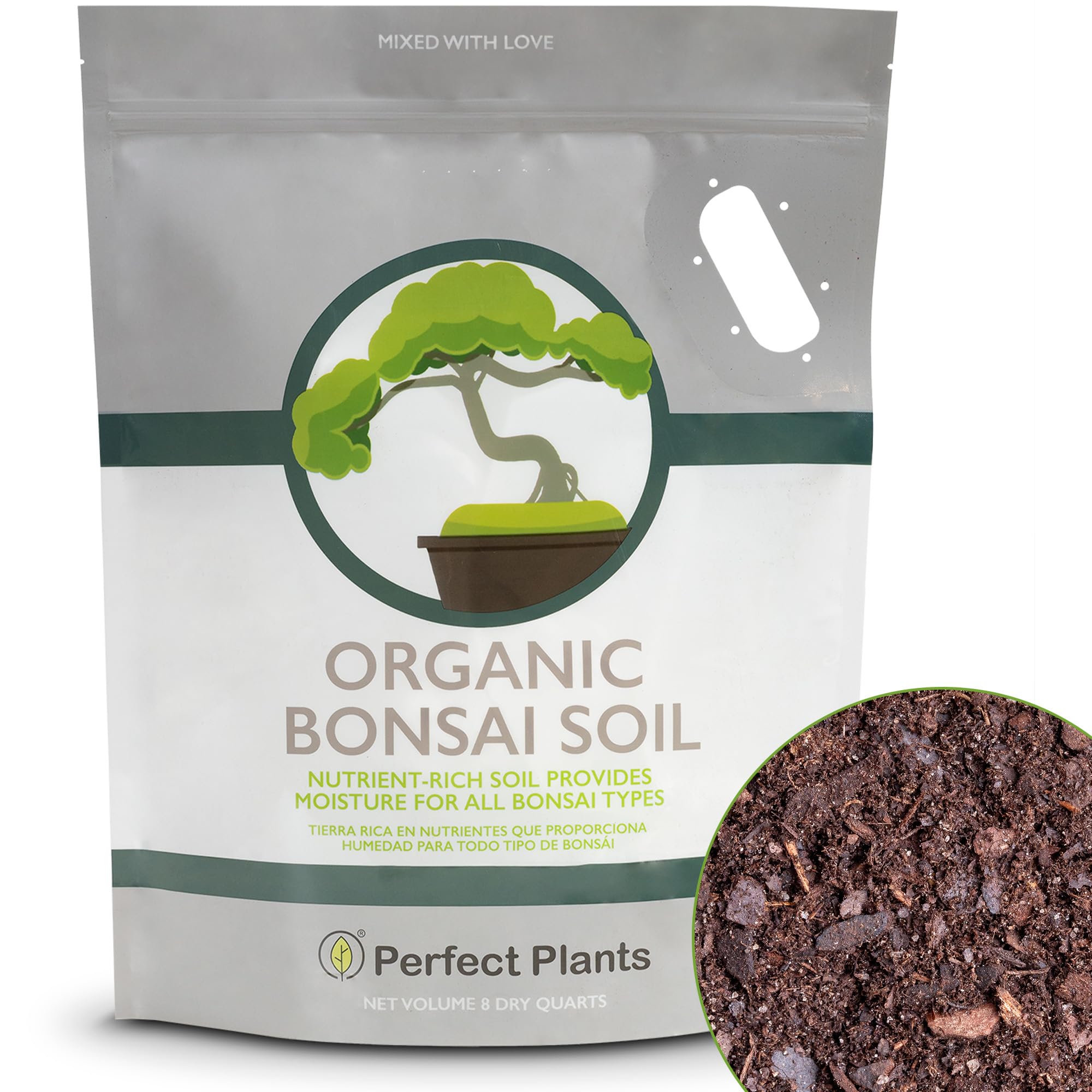 Perfect Plants Bonsai Soil bag 8qt promotes healthy root development for bonsai