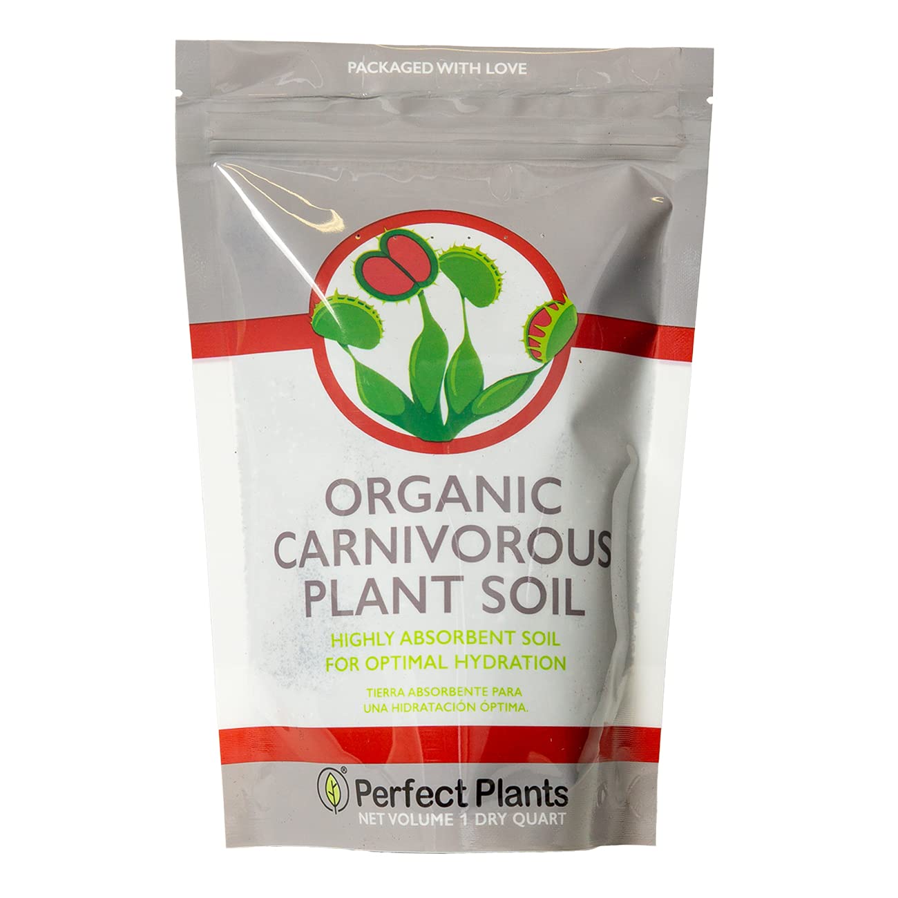 Perfect Plants Carnivorous Soil organic premium mix close-up shows rich texture for root health.