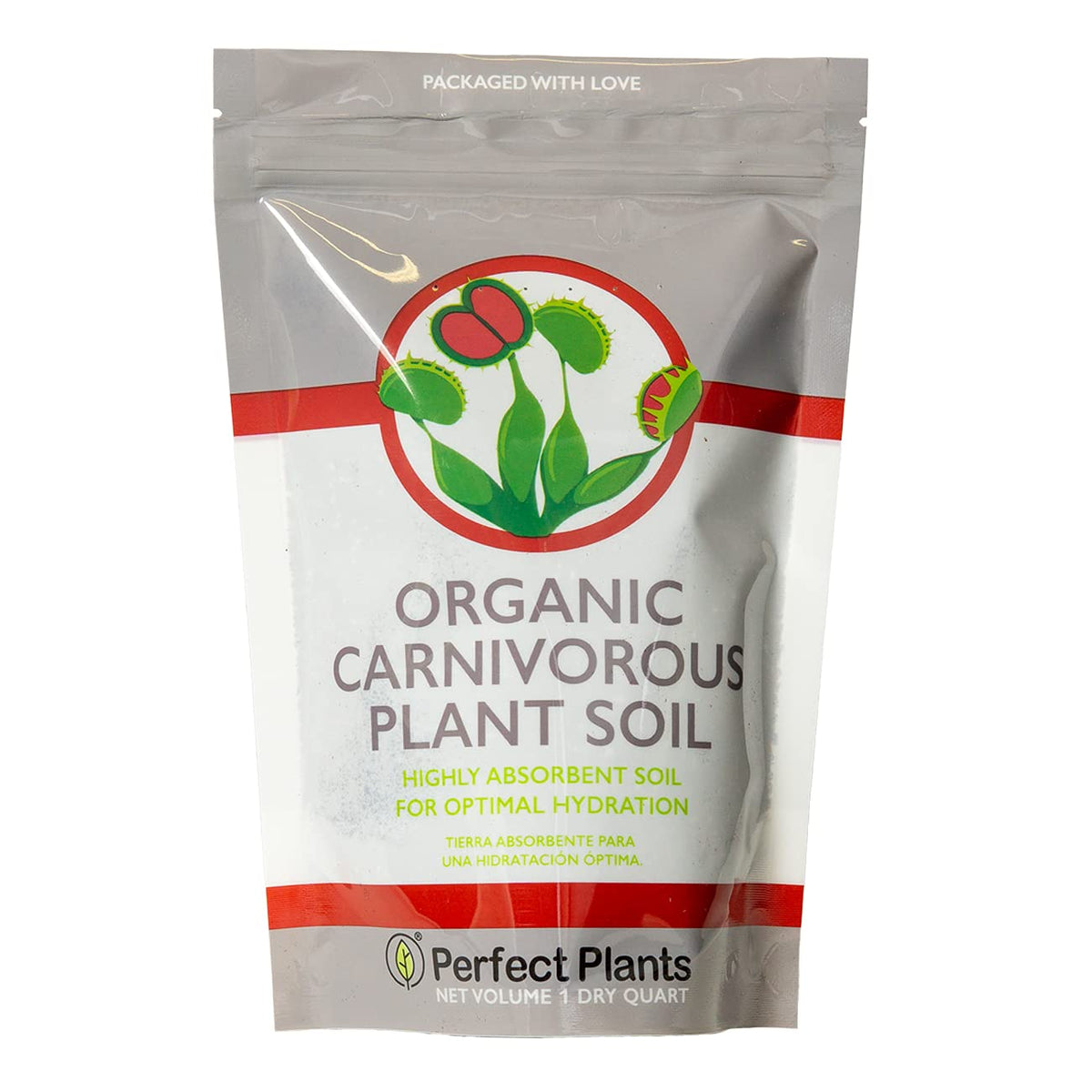 Perfect Plants Carnivorous Soil organic premium mix close-up shows rich texture for root health.