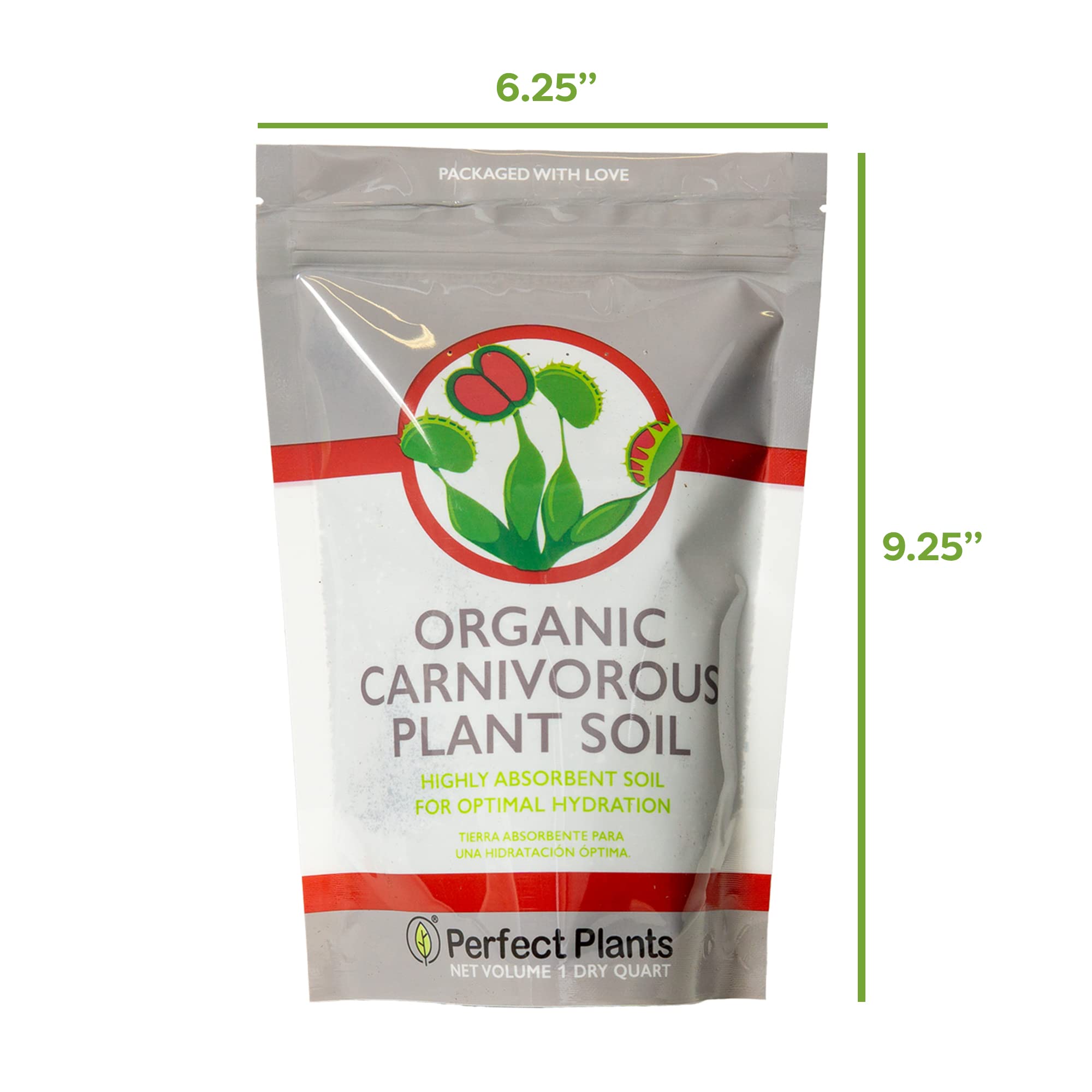 Perfect Plants Carnivorous Soil moisture retention texture demonstrates water management for thriving plants.