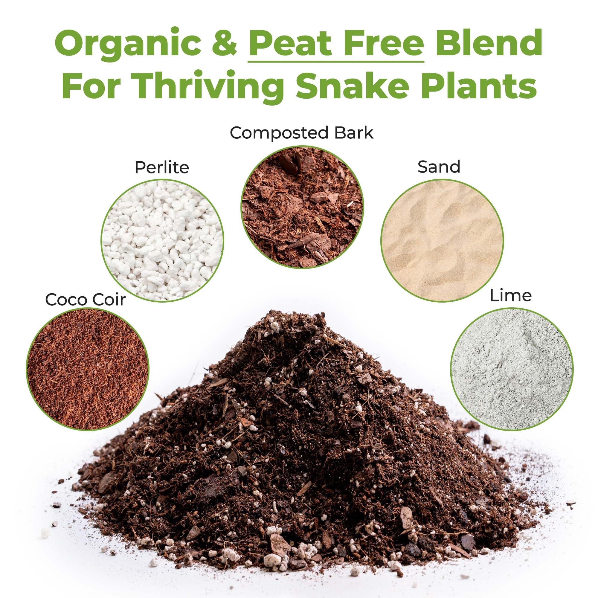 PERFECT PLANTS Coco Coir Potting Mix texture close-up shows drainage-friendly structure.