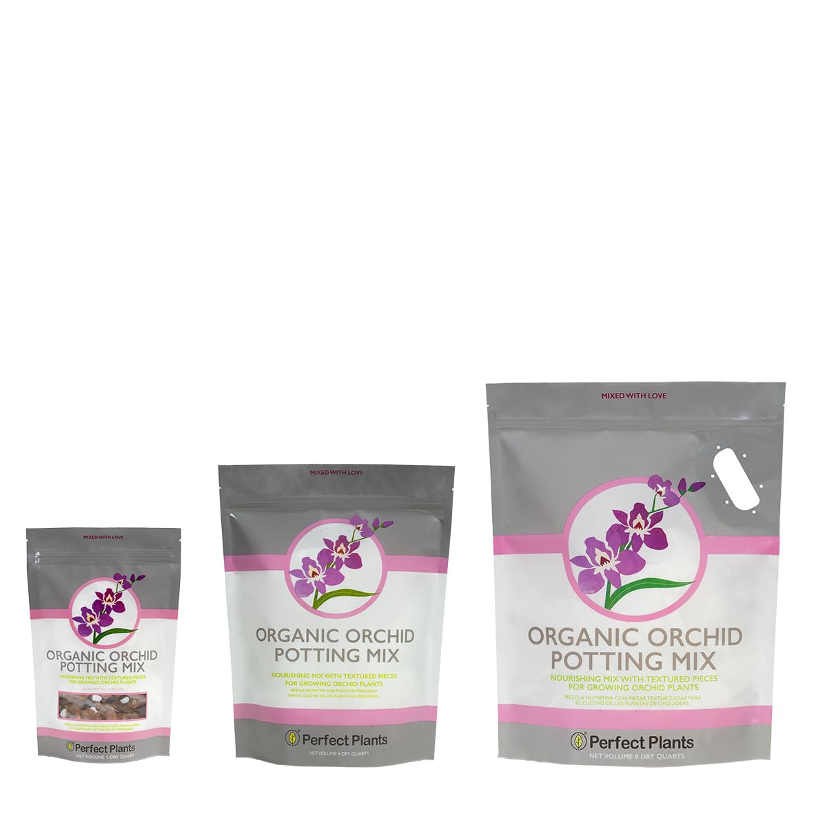 Perfect Plants orchid potting mix resealable bag keeps mix fresh between uses