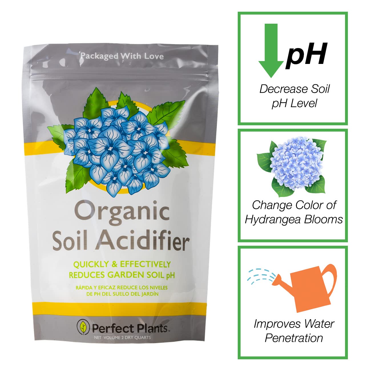 PERFECT PLANTS pelletized sulfur close-up demonstrates fast-acting soil acidity adjustment.