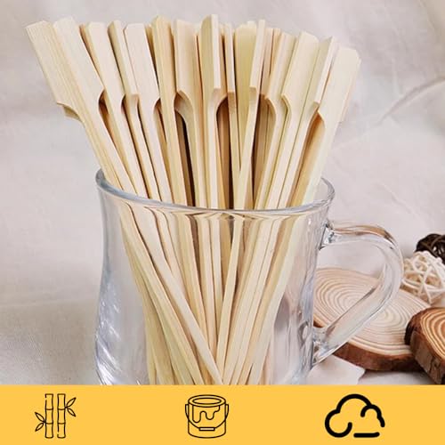 Perfect Stix paddle picks at restaurant buffet display for organized service.