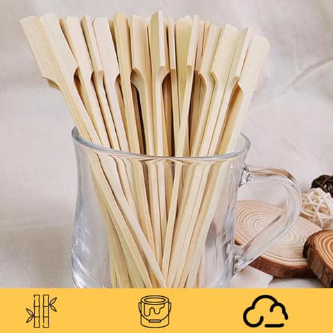 Perfect Stix paddle picks at restaurant buffet display for organized service.