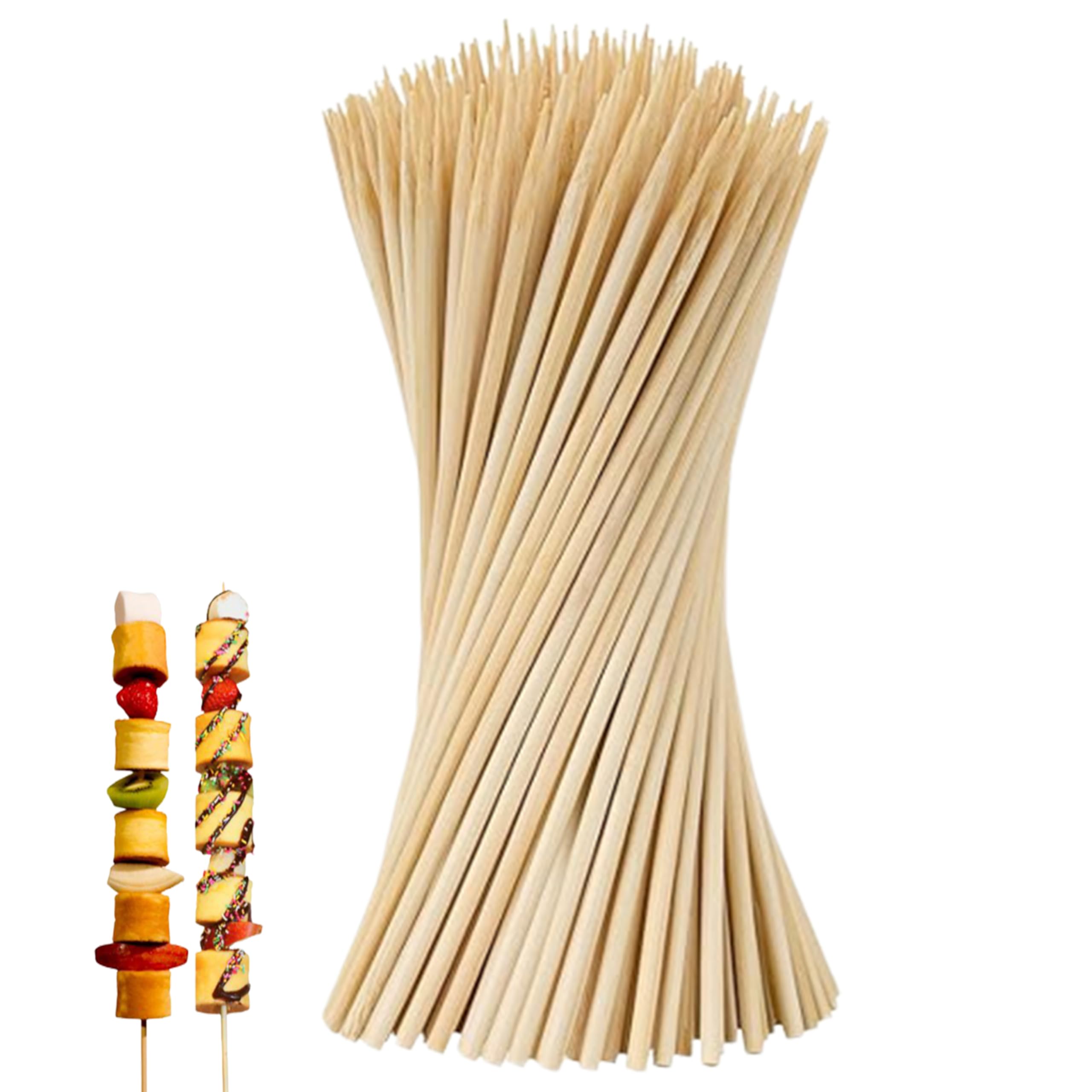 Perfect Stix semi-pointed corn dog stick in birch wood for easy skewering