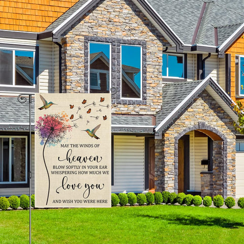 Perfectinsoy patio flag: easy hanging on standard poles for quick outdoor updates.