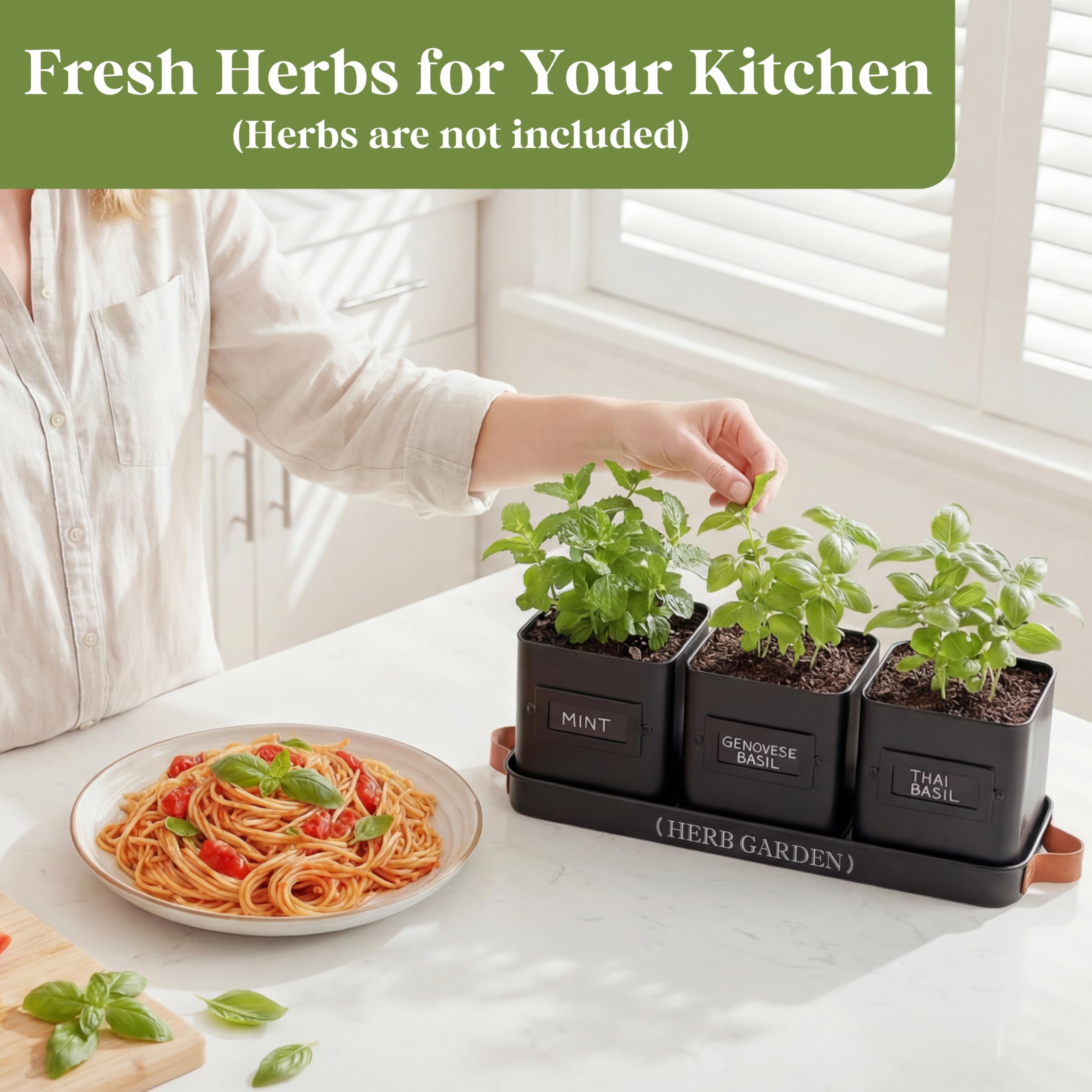 PERFNIQUE planter with drainage holes preventing waterlogging for healthier herbs