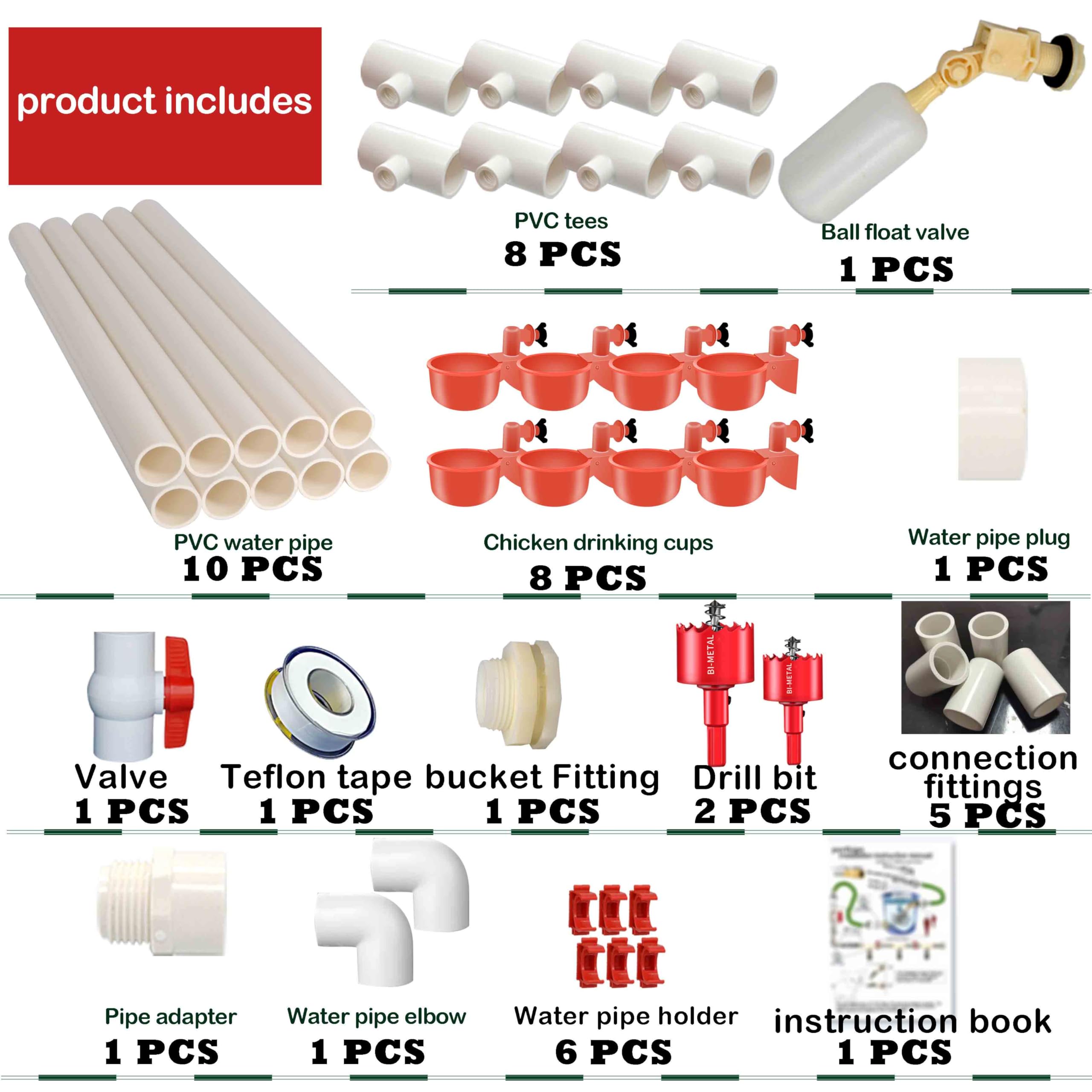 Perfsign DIY chicken watering system installation guides for hands-free watering.