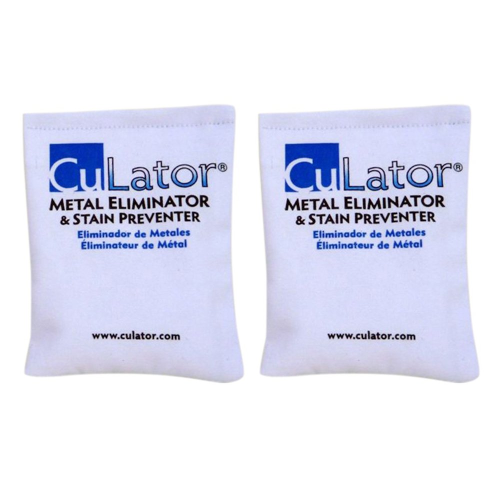 Periodic Products CuLater PowerPak bottle for metal elimination and stain prevention in pools.