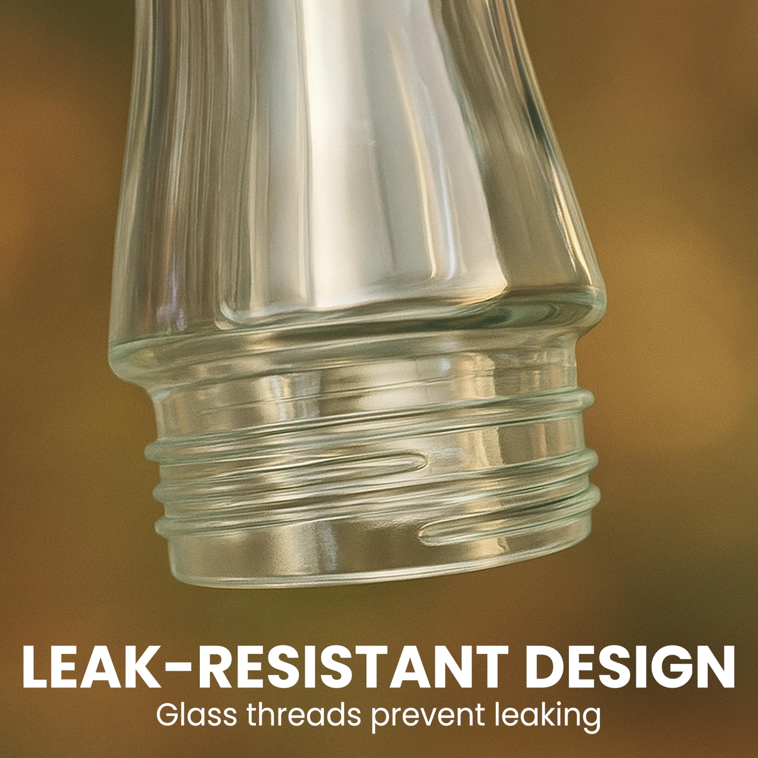 Perky-Pet 203CPBN clear glass bottle for easy nectar monitoring.