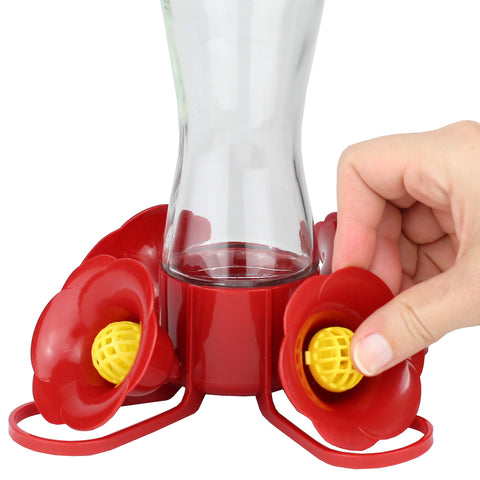 Perky-Pet 205Y guard for 203CPBR keeps nectar clean and accessible to birds
