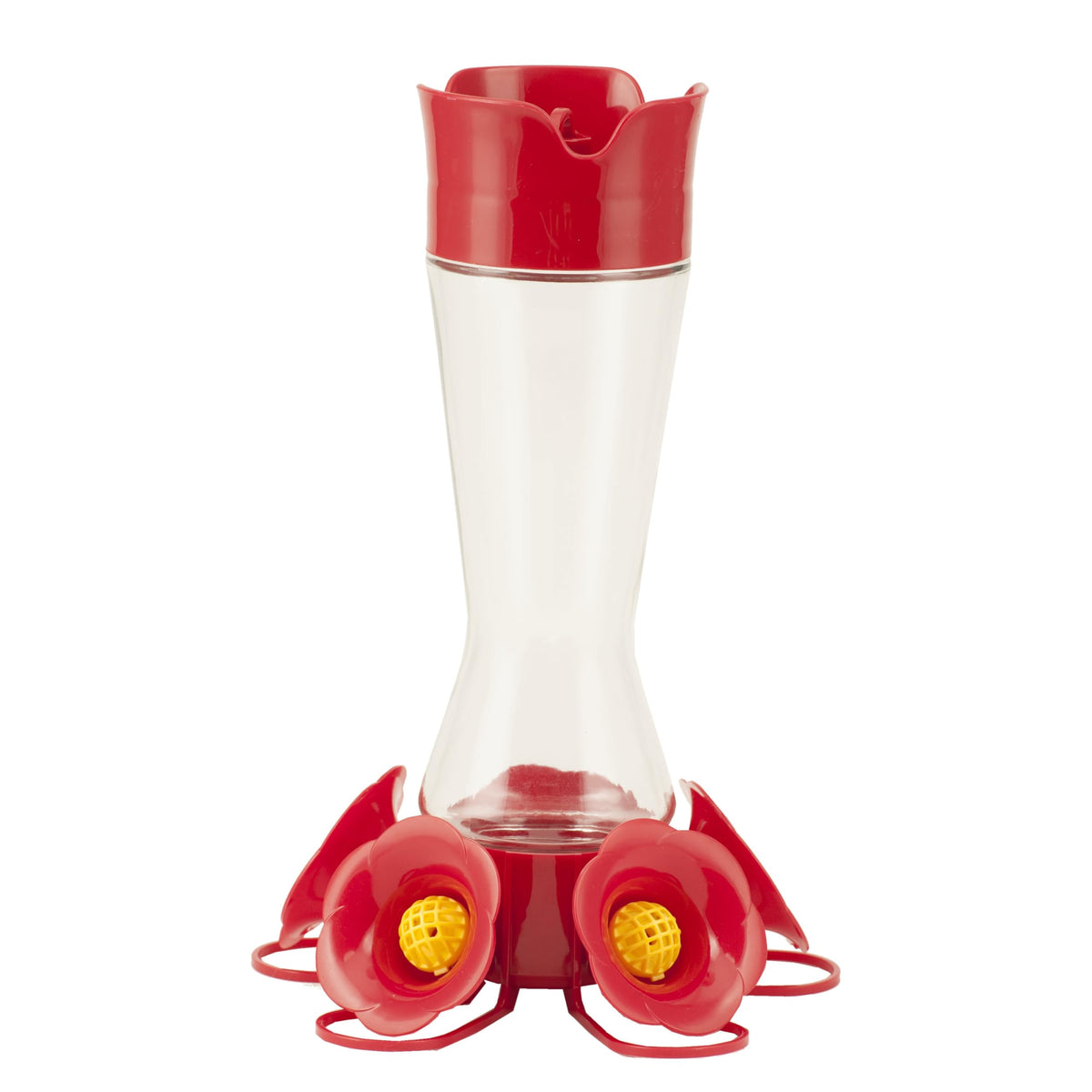 Perky-Pet Favored Pinch-Waist bottle with clear glass for nectar monitoring.