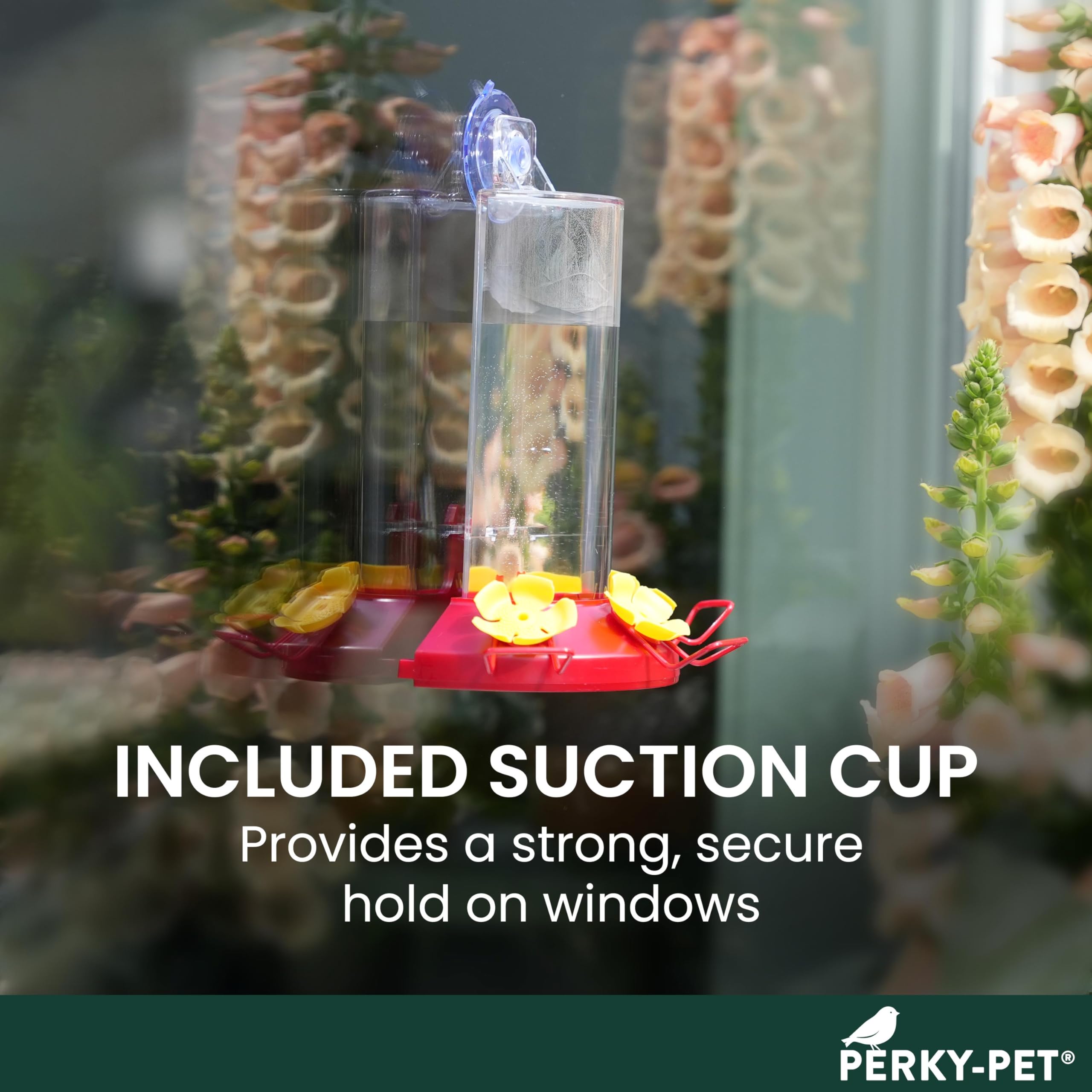 Perky-Pet ports resist bees, keeping nectar accessible for birds