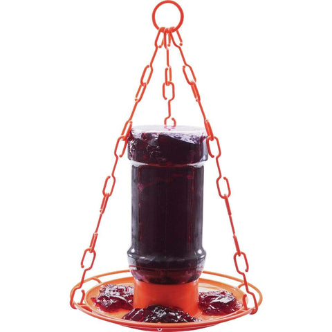 Perky-Pet jelly feeder oriole 32oz refill-area for simple jelly replenishment.