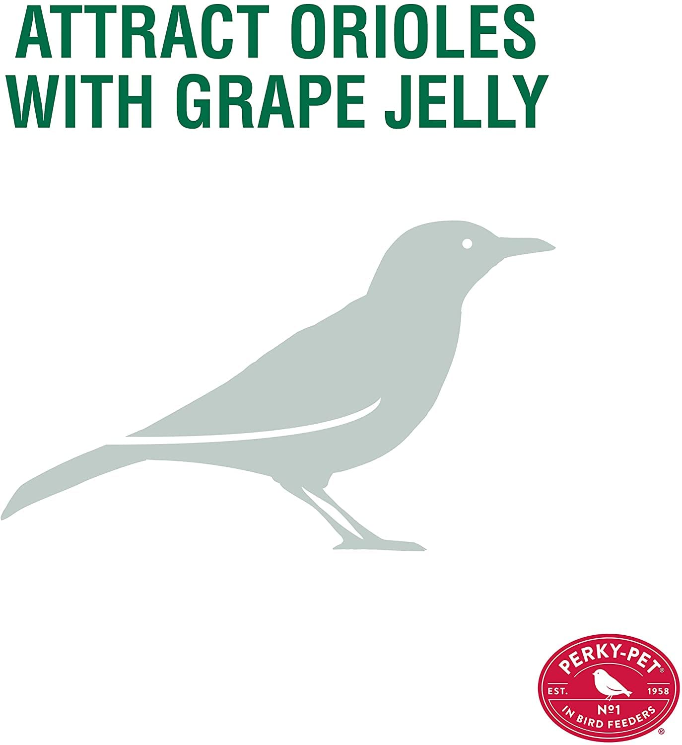 Perky-Pet built-in stirrer base distributes jelly evenly to the tray