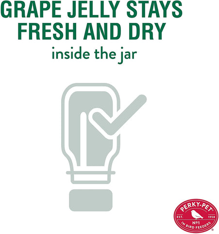 Perky-Pet inverted-jar design protects jelly from the elements