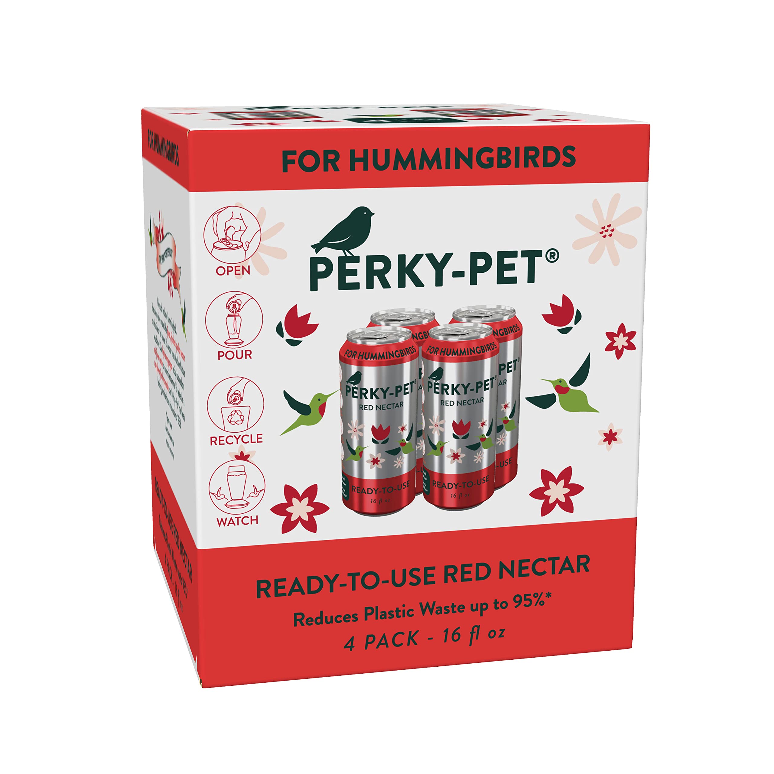 Perky-Pet red hummingbird nectar can for feeding