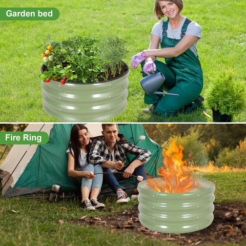 Permade 2x2x1 ft planter fits patios and lawns.