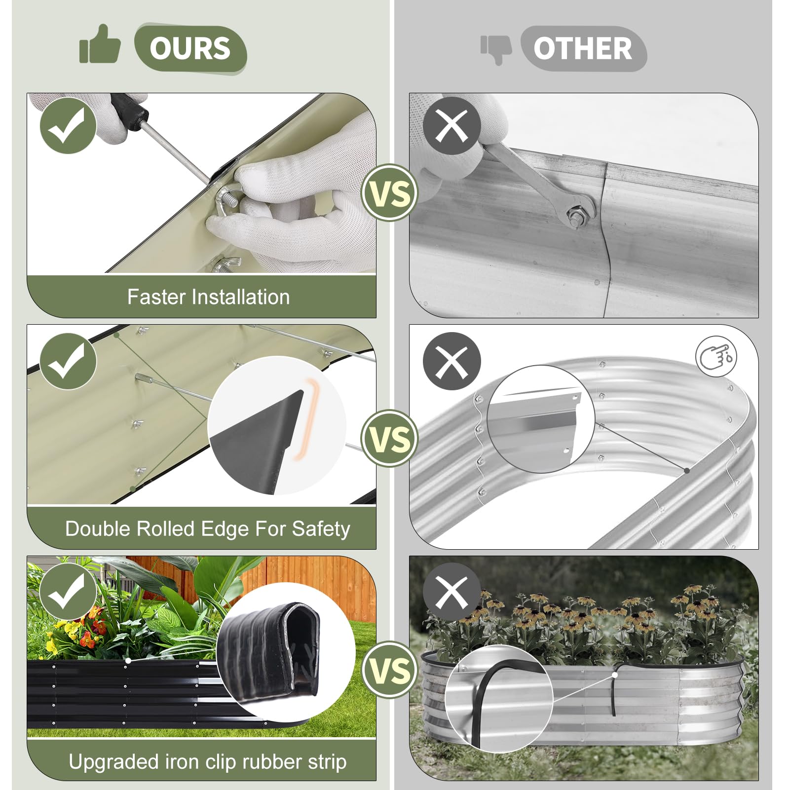 Permade tool-free butterfly nuts enable quick installation for easy setup.