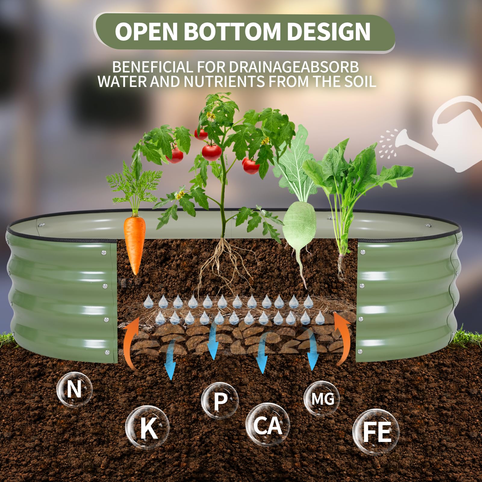 Permade courtyard garden setup shows compact footprint for small spaces.