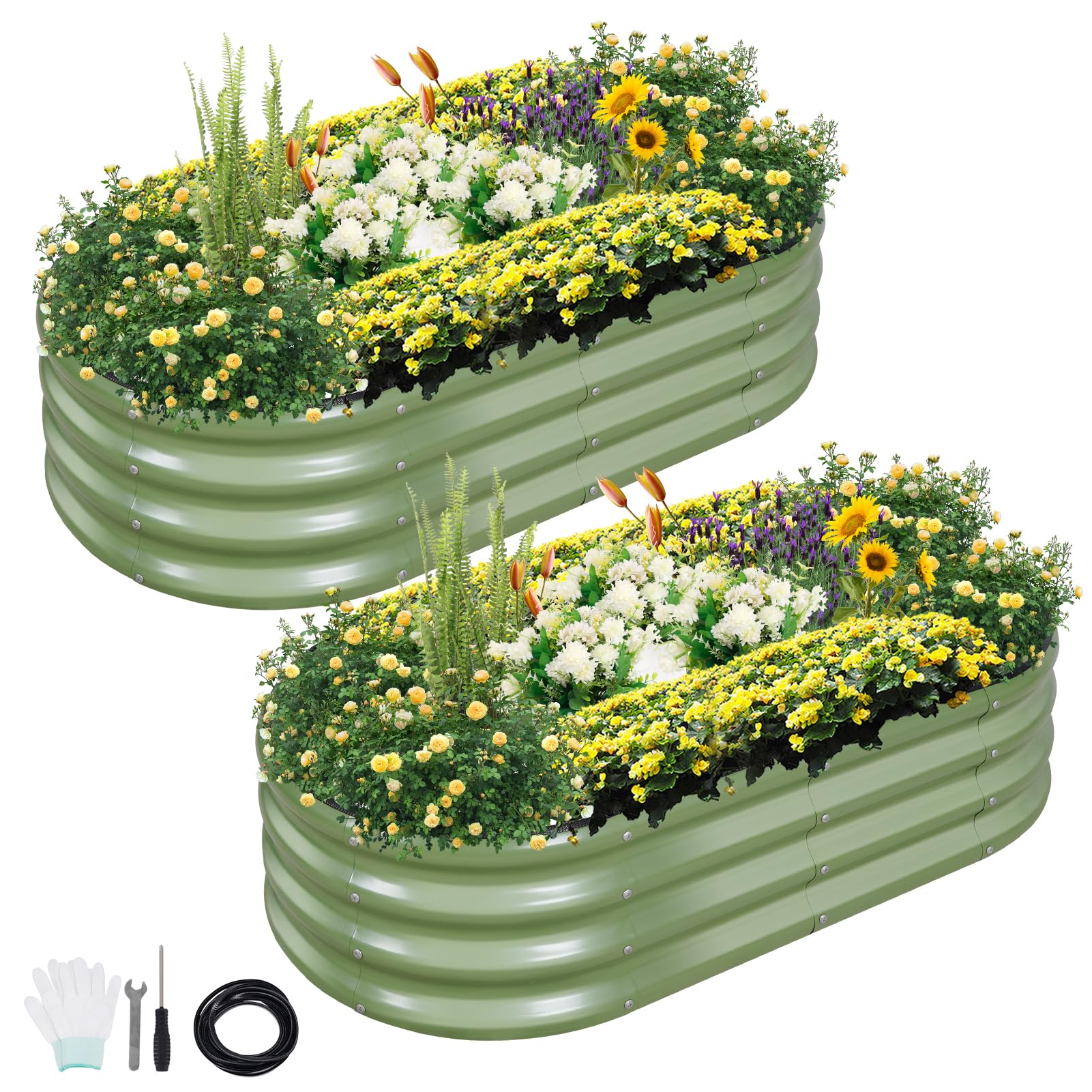 Permade raised bed assembly—durable galvanized design for quick outdoor setup.