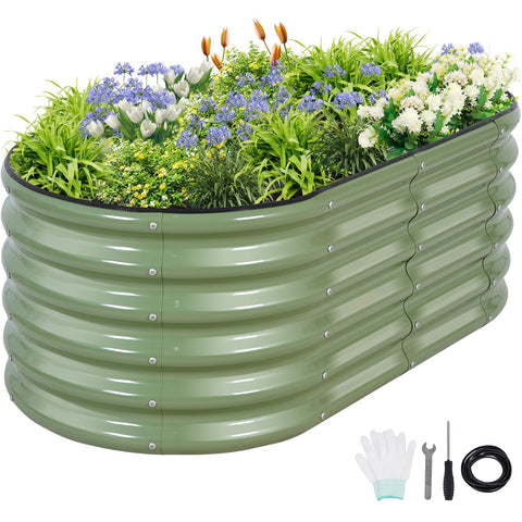 Permade galvanized raised bed assembly shows sturdy framing for long-lasting gardens.