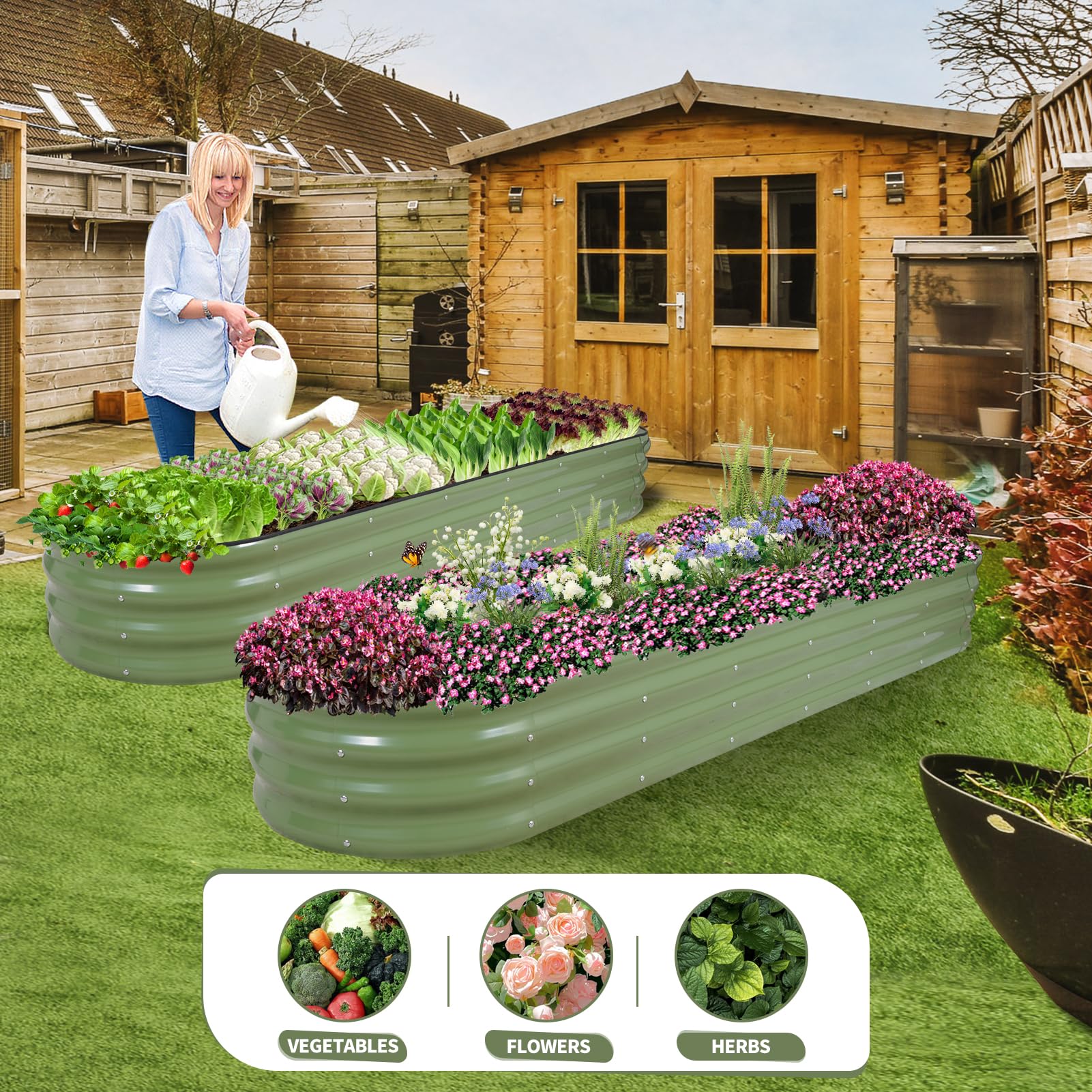 Permade includes protective tape bracing rods and gloves for ready gardening