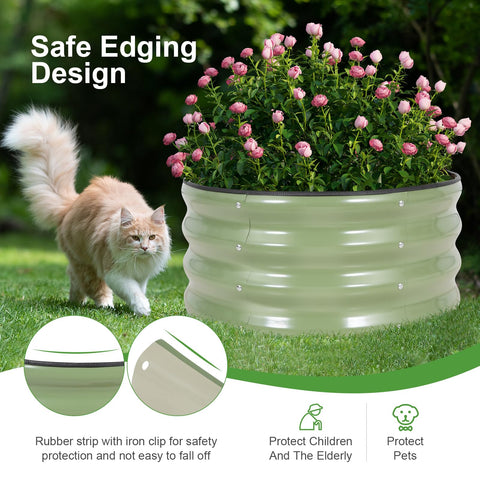 Permade open-bottom raised bed design enhances drainage and root health.
