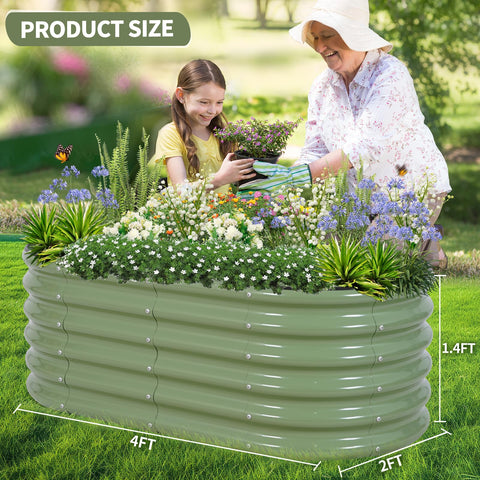 Permade outdoor garden bed ideal for vegetables and flowers with deep-rooted plants.