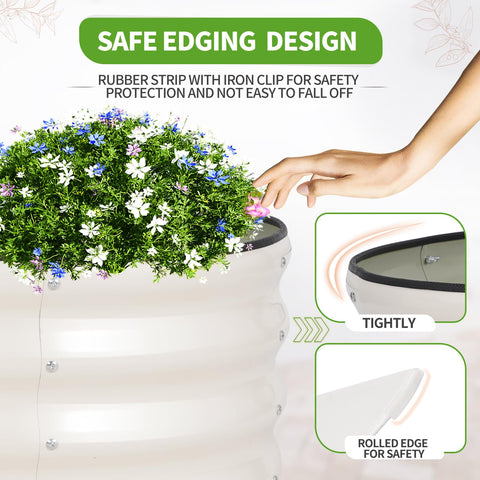 Permade oval design close-up highlights even surface distribution for stable planting.