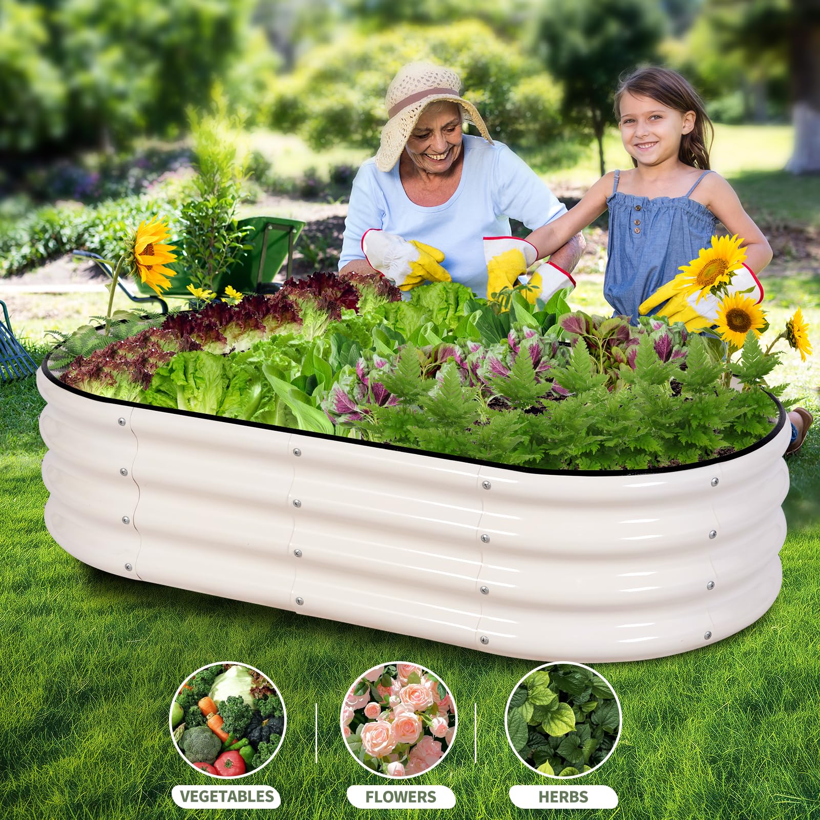 Permade pollution-free galvanized material preserves soil quality for plants.