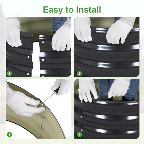 Permade rust-proof galvanized coating for year-round garden use.