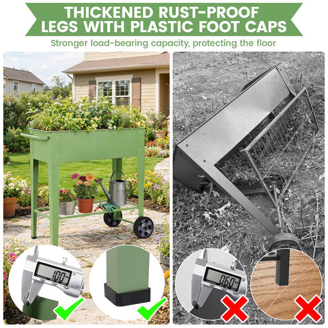 Permade raised bed with anti-corrosion coating for durable outdoor use