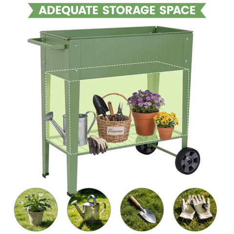 Permade planter on patio supports vegetables, herbs, and flowers in small spaces