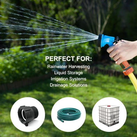 PERMINKS drainage-ready adapter illustrating efficient fluid transfer with secure threads.