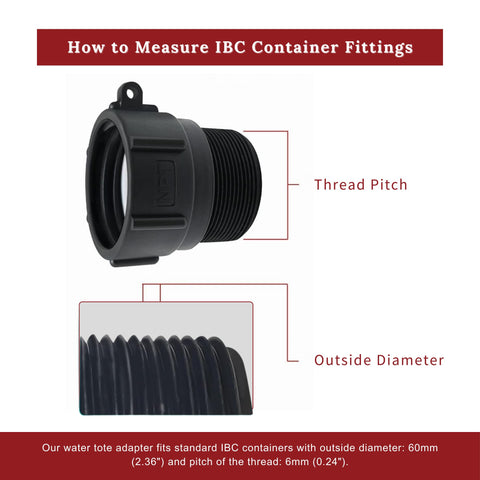 PERMINKS dual-thread adapter proving leak-resistant seal for water transfer.