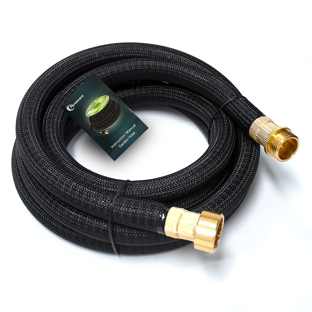 Persevere upgraded hose extension with anti-kink spiral for steady water flow