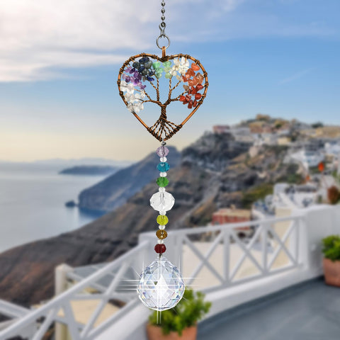 Persofine car rearview suncatcher decor brightens travel moments.