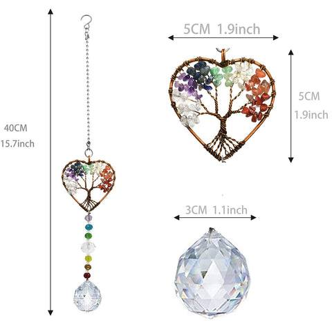 Persofine crystal ball suncatcher 40cm adds sparkle to windows and spaces.