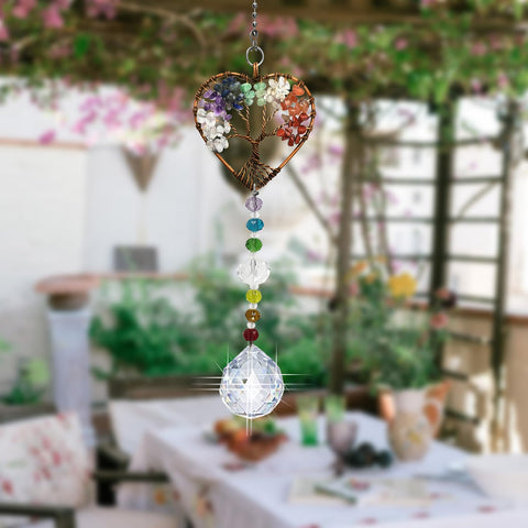 Persofine window prism suncatcher enhances light and color in any room.