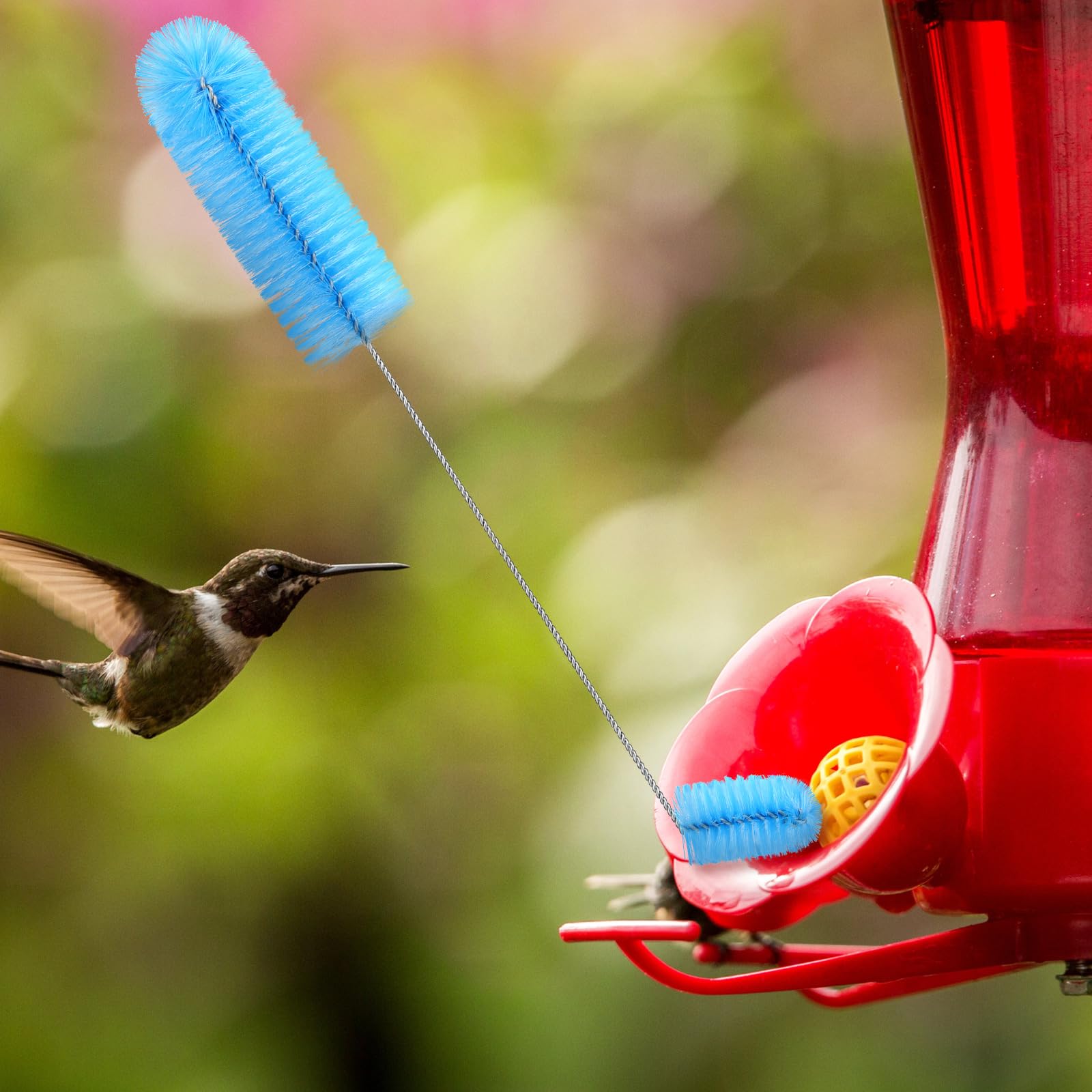 Perthlin hummingbird feeder cleaning brush small head reaches narrow areas easily.
