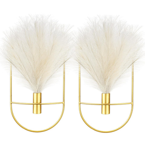 Peryiter oval gold wall planter adds elegant living room style