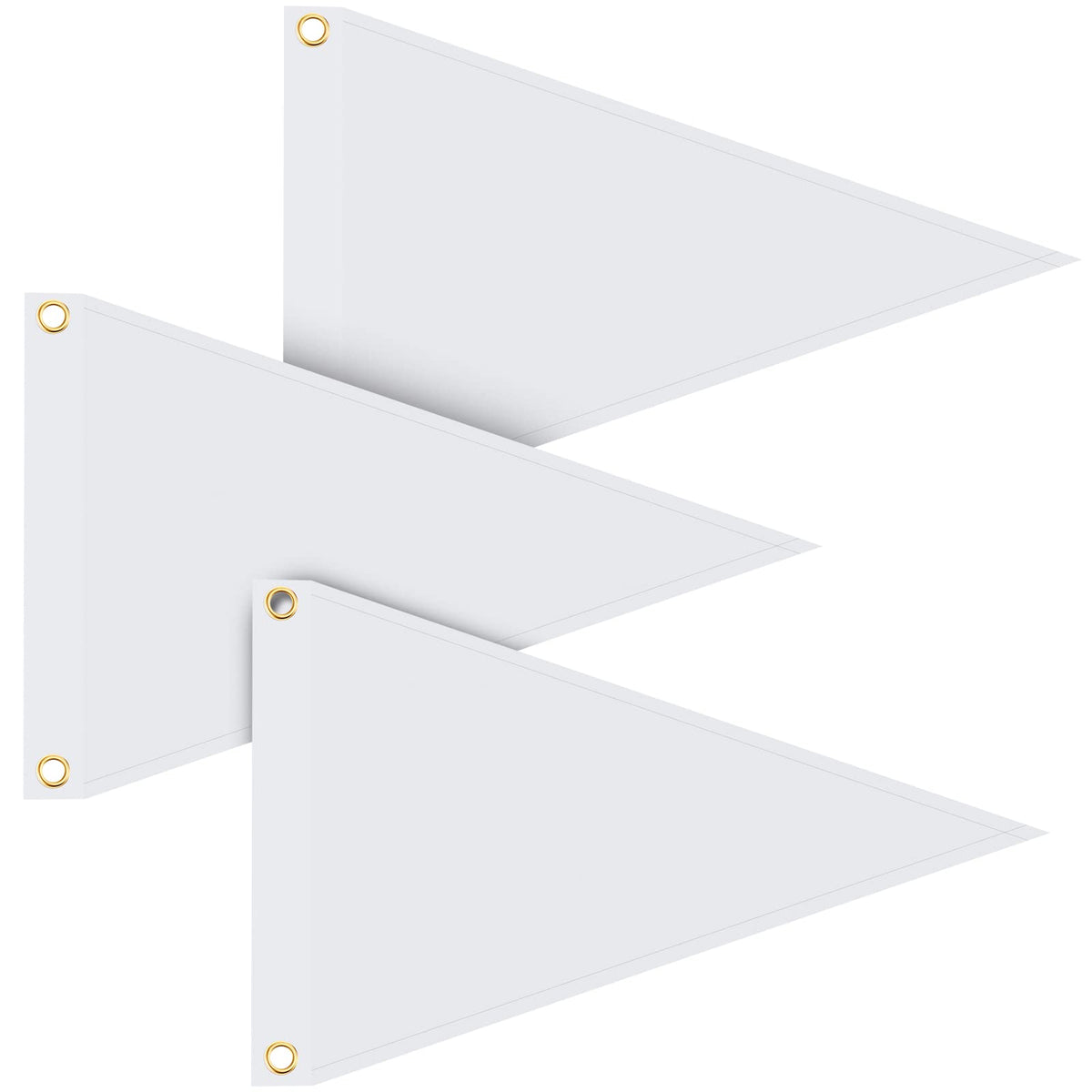 Peryiter pennant flag white on a boat for stylish outdoor decoration