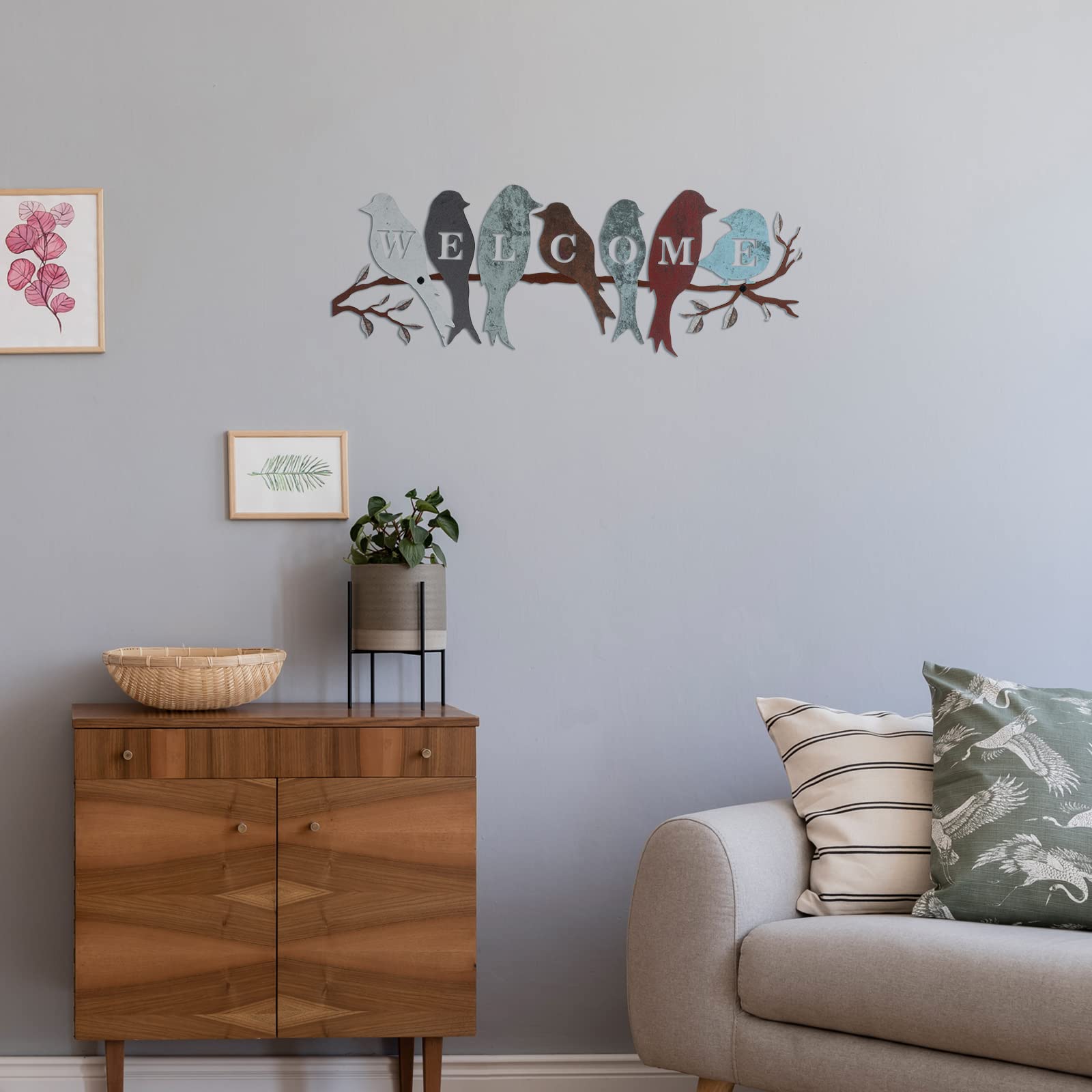 Peryiter rustic welcome wall decor suitable for patio or fence